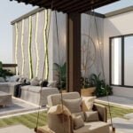 مظلات جلسات خارجية شفافة