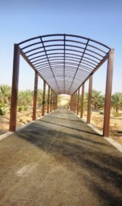 مظلات ممرات مخيمات منى