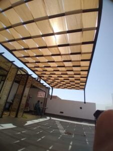 مظلات مجدول في مكة