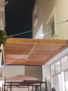 تصميم برجولات خشبية 