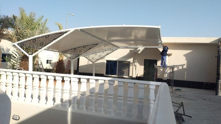 تركيب مظلة HDPE اقتصادية لمنزل بمكة