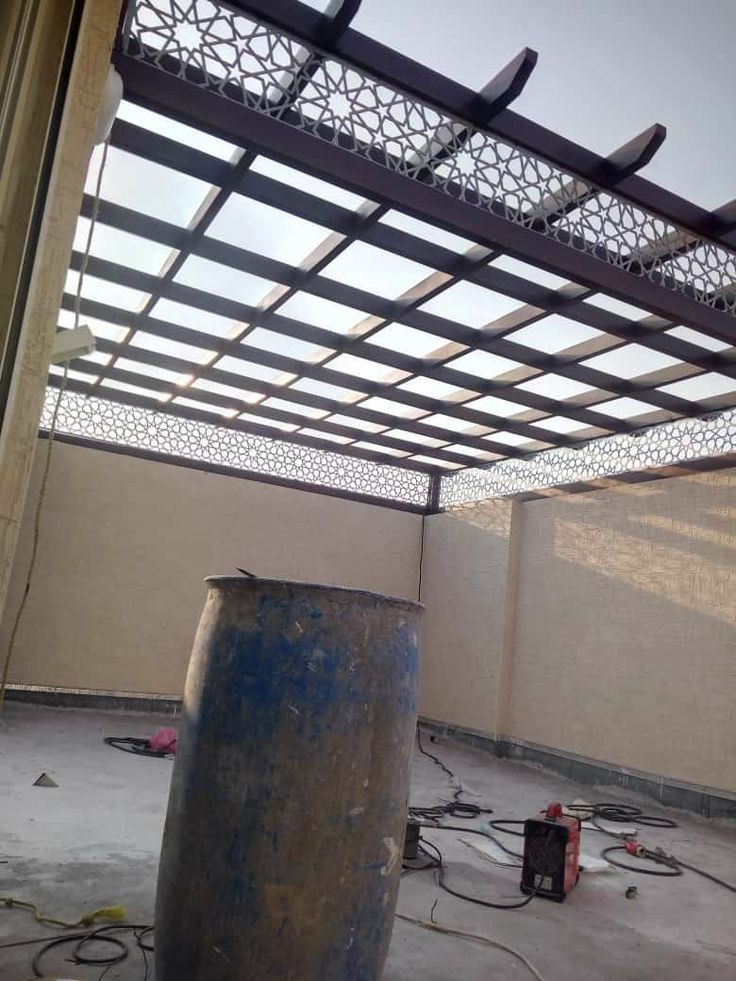 برجولات حديد قص ليزر مع لكسان