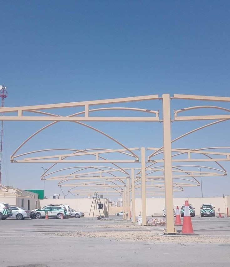 مظلات مدارس حديد