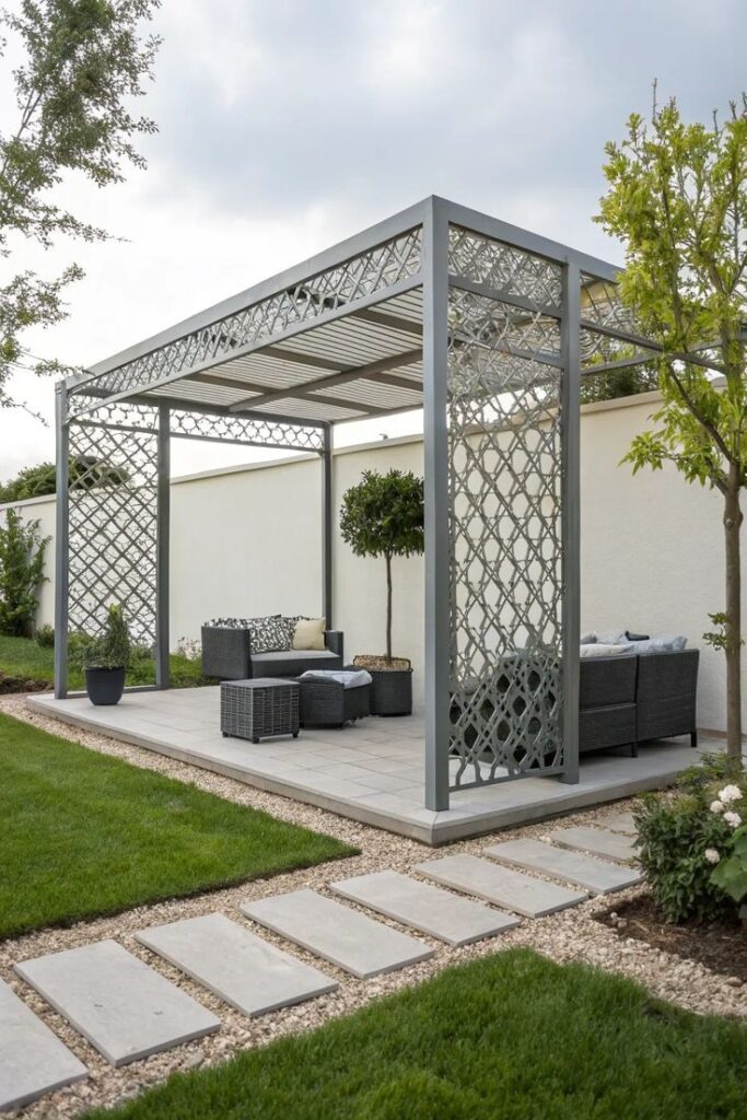 أشكال برجولات قص ليزر مودرن