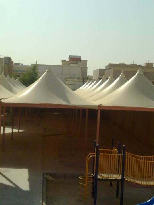 تنفيذ مظلات مدارس