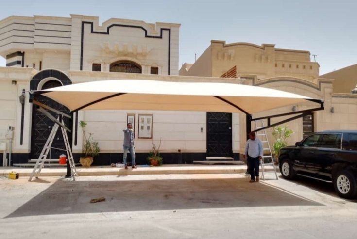 مظلات سيارات قوسية بولي ايثلين مكة